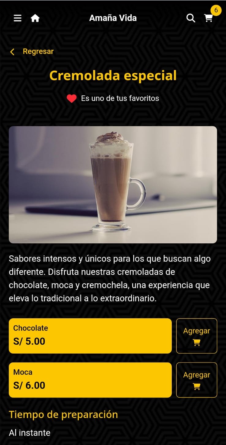 Vista de precios